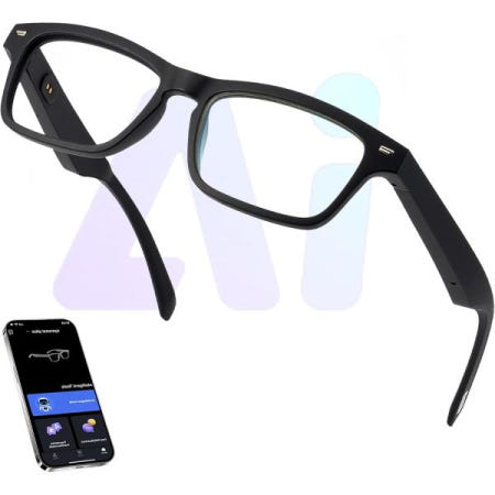 [해외]AI 안경, 164개 언어를 지원하는 번역 채팅이 가능한 스마트 안경 GPT&딥시크 R1, 남성용 블루투스 음악 재생 및 핸즈프리 통화, 안티 블루 라이트 렌즈