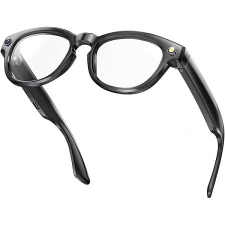 [ROZEUS][해외]1080p HD 카메라가 장착된 스마트 글래스, AI 실시간 번역(110개 이상 언어), 블루투스 오디오, 32GB 메모리 - 야외 스포츠용 웨어러블 비디오 녹화 안경