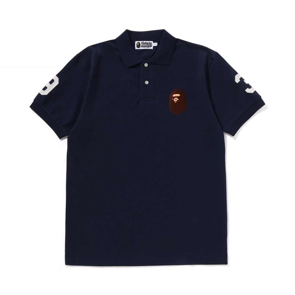 베이프 반팔티 LARGE APE HEAD POLO BAPEC 1L25-112-001 - 상세 이미지 3