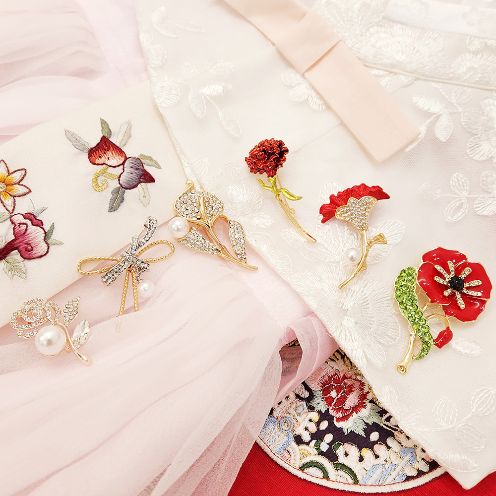 엠스코프 여성용 패션 한복 정장 브로치 MB103 - 상품 이미지