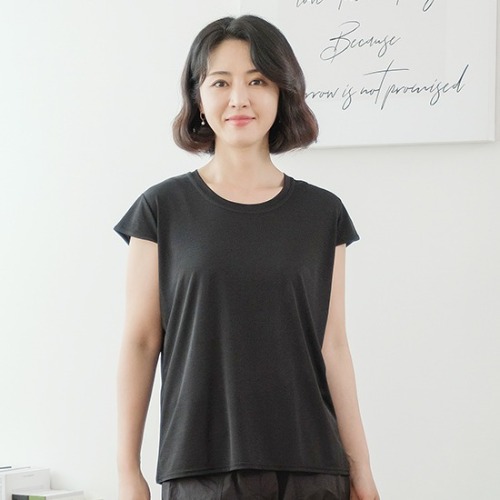 엄마옷 조이마담 T51729 쿨 캡소매 티셔츠 중년여성의류 - 메인 이미지