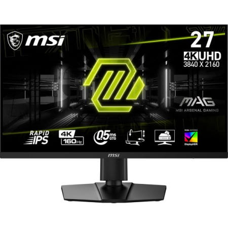 MSI [해외]MSI MAG274UPF E2, 27인치 3840 x 2160(UHD), 4K Rapid IPS게이밍 모니터, 1ms, 160Hz, FreeSync 프리미엄, HDR400,