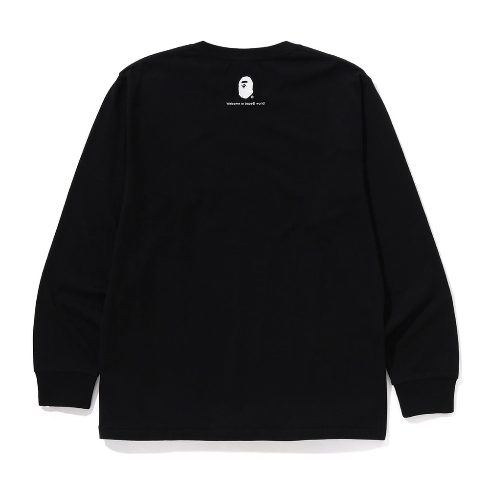 베이프 긴팔티 GO APE POINTER COLLEGE TEE L/S TEE BAPEC 1L25-111-001 - 상세 이미지 4