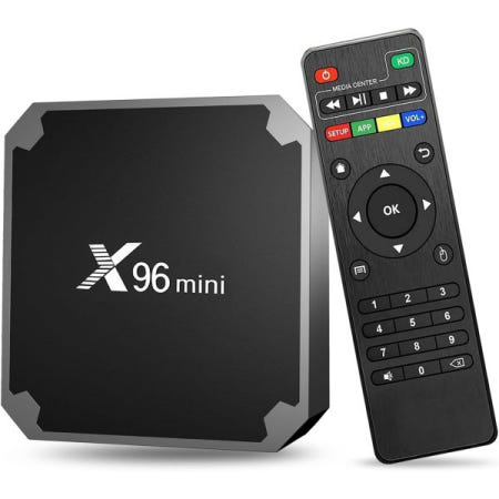 [해외]X96 미니 스마트 TV 박스, 안드로이드 11.0 박스 2024, 4K RAM 2GB ROM 16GB 암로직 S905W2 쿼드 코어 스트리밍 듀얼 WiFi 2.4G/5.8