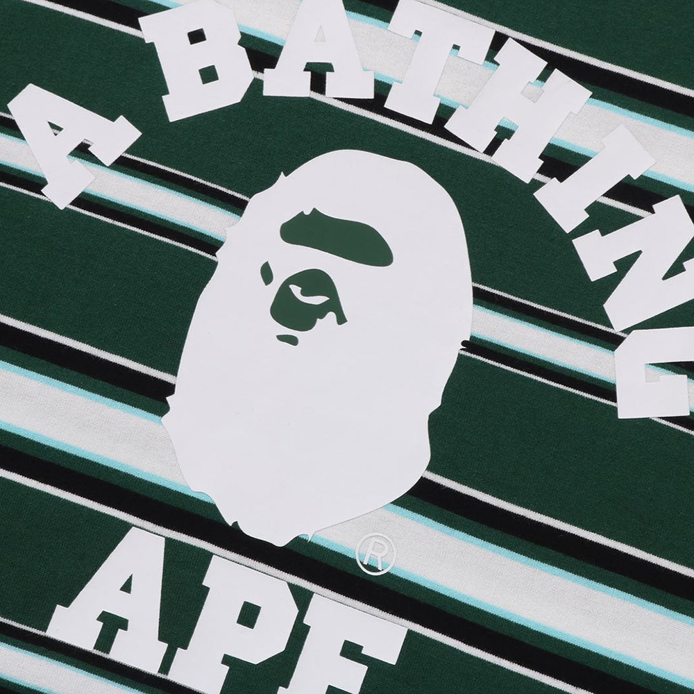 베이프 반팔티 COLLEGE STRIPE TEE 1L30-109-006 - 상세 이미지 5