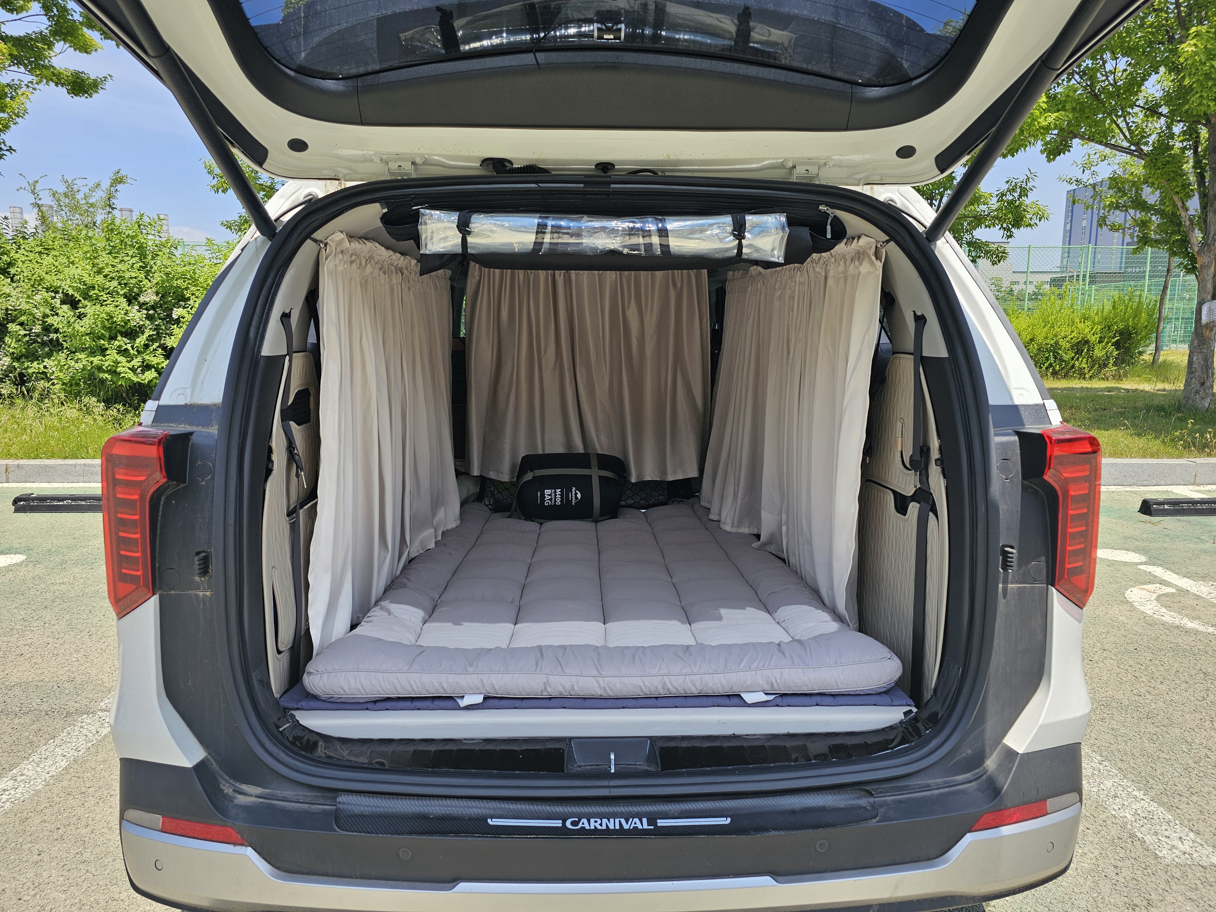 [차박애착] 트렁크 우레탄창 모기장 방충망 스텔스링크