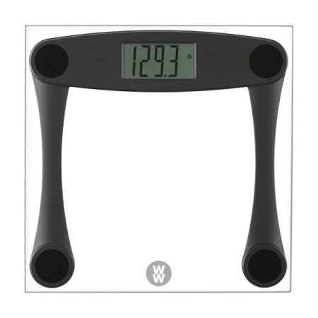 [해외]무게 측정기, 콘에어별 디지털 욕실 규모 - 유리 본체, 블랙 프레임에서 최대 400파운드 측정