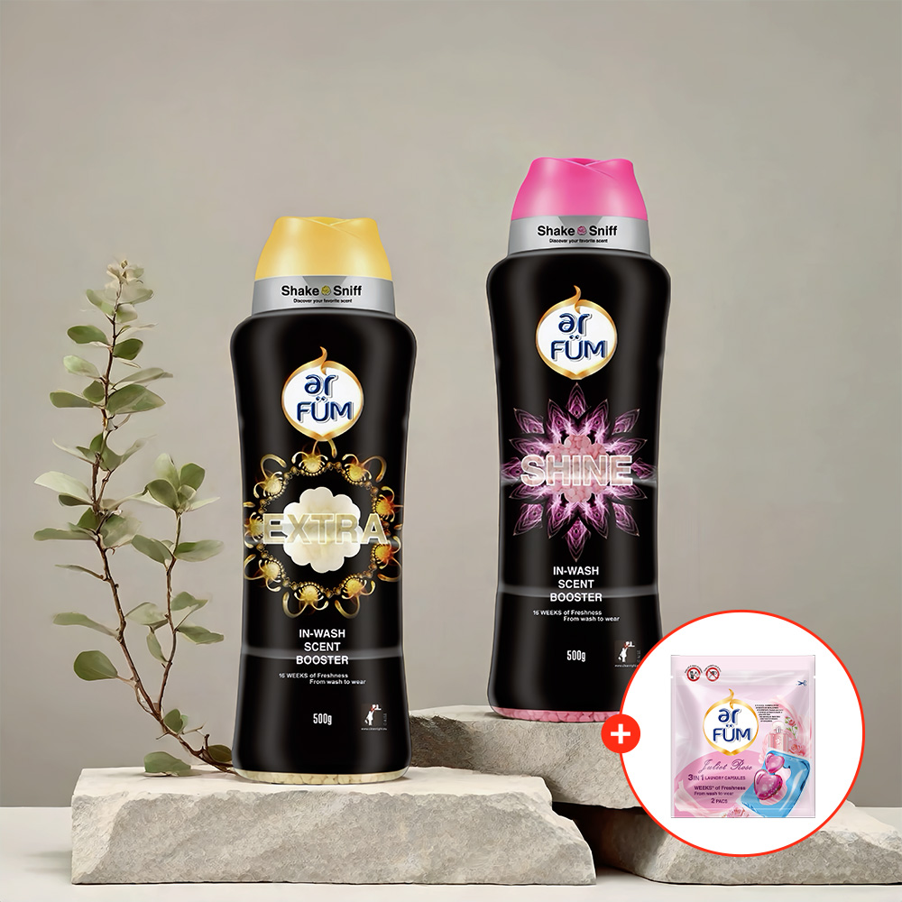 아로퓸 아로마 향기부스터 엑스트라 500g +샤인 500g,고체 섬유유연제 실내방향제,캡슐세제 2개입 증정 - 메인 이미지