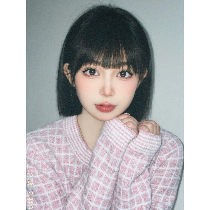 테슬컷 단발머리 가발 항암가발 패션 내추럴블랙 28cm - 상세 이미지 4