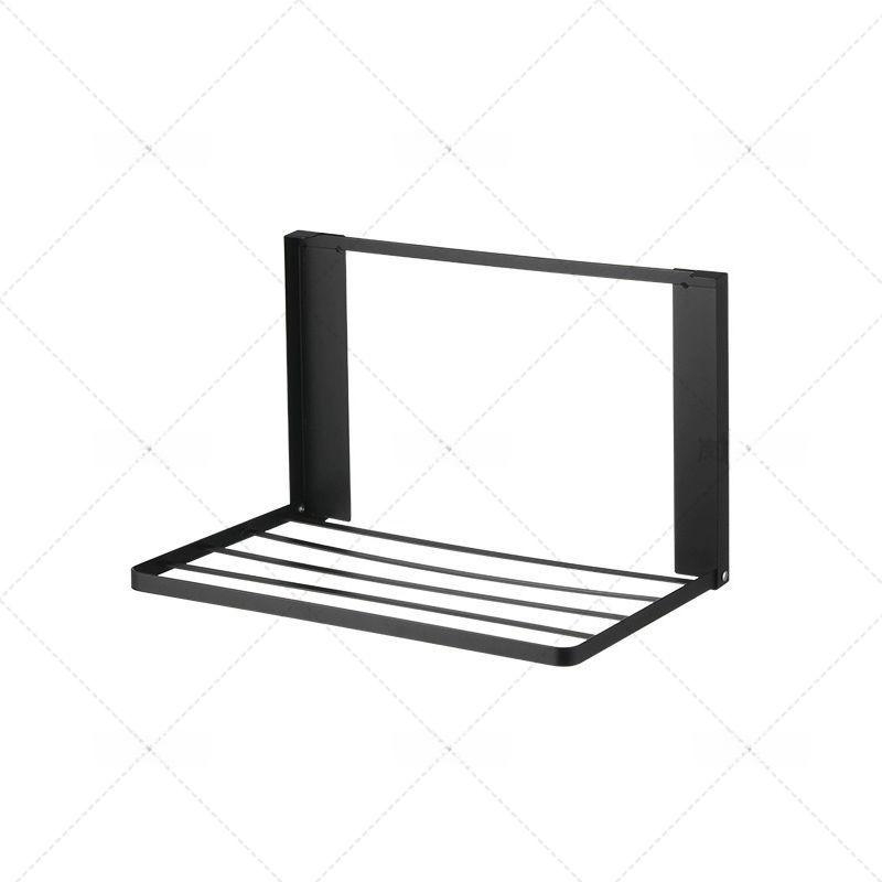 자석 접이식 세탁기 마그네틱 홀더 간이 빨래 건조대 세제 선반 블랙 - 상세 이미지 5