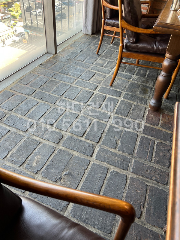 고벽돌 킹타일 240x110x20T 청고벽돌타일 / 하다건재 킹고벽돌타일 시공사례