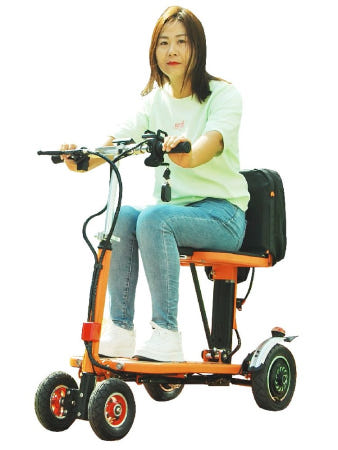 [해외]접이식 3륜 및 4륜 전방 바스켓 전방 자동 성인용 3륜 전륜구동 36V 4AH 12km 48V