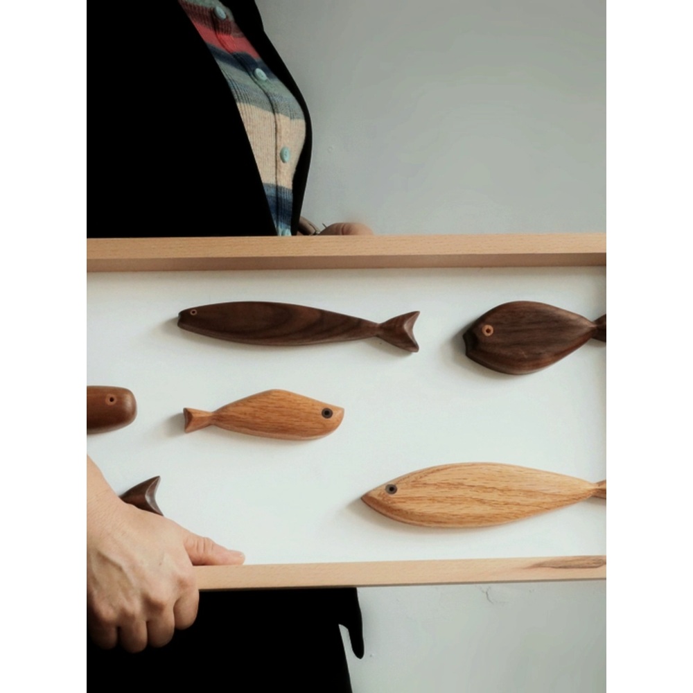 명태액막이 나무액자 개업선물 물고기 액막이명태 집들이 - 상세 이미지 2