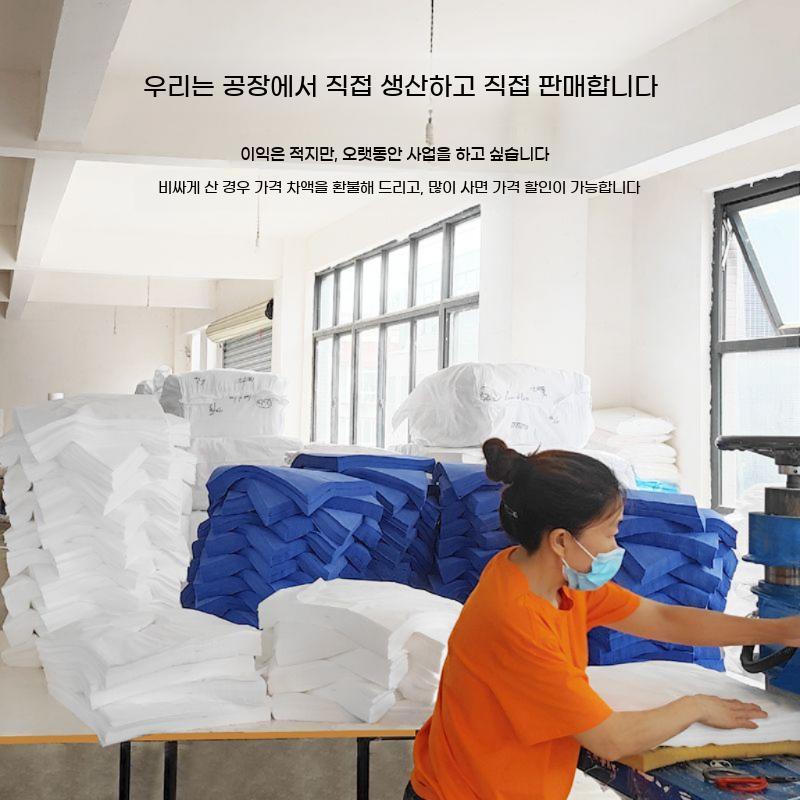 마사지샵 베드 커버 얼굴 일회용 부직포 구멍 베개 마사지 시트 수건 위생 미용 - 상세 이미지 5