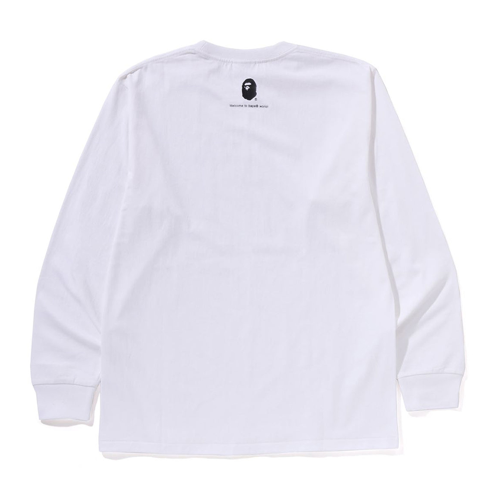 베이프 긴팔티 GO APE POINTER COLLEGE TEE L/S TEE BAPEC 1L25-111-001 - 상세 이미지 2