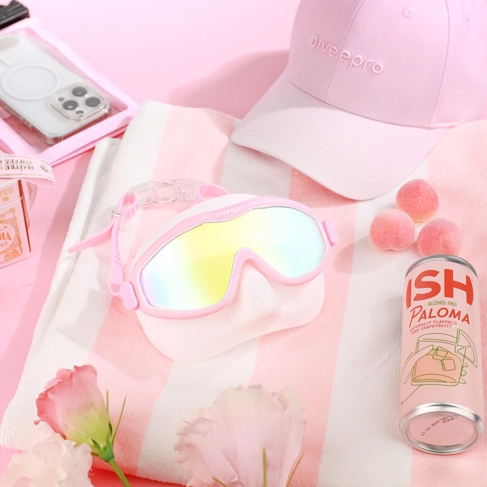 다이비프로 하프커버 수경 스노쿨링 물안경