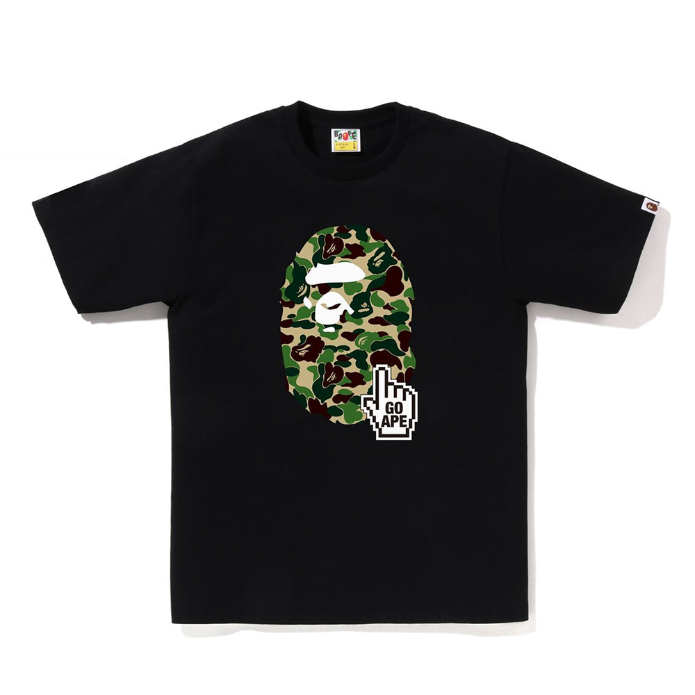 베이프 반팔티 ABC CAMO GO APE POINTER APE HEAD TEE BAPEC 1L25-110-014 - 상세 이미지 4