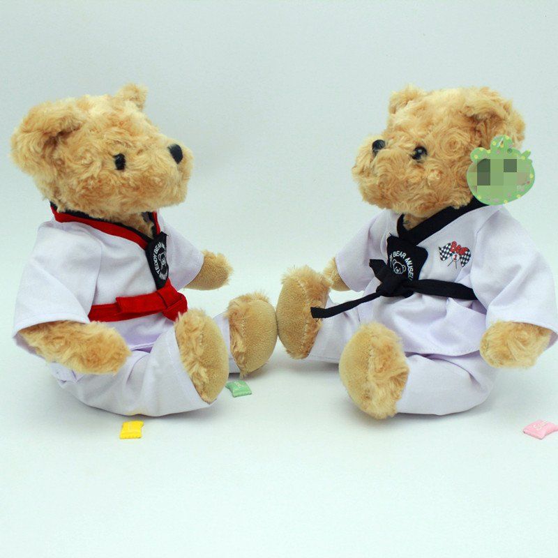 태권도 곰 인형 도복 기념품 테디베어 장식 선물 태권도복 검은띠 곰돌이 태권도장 승급 - 상세 이미지 5