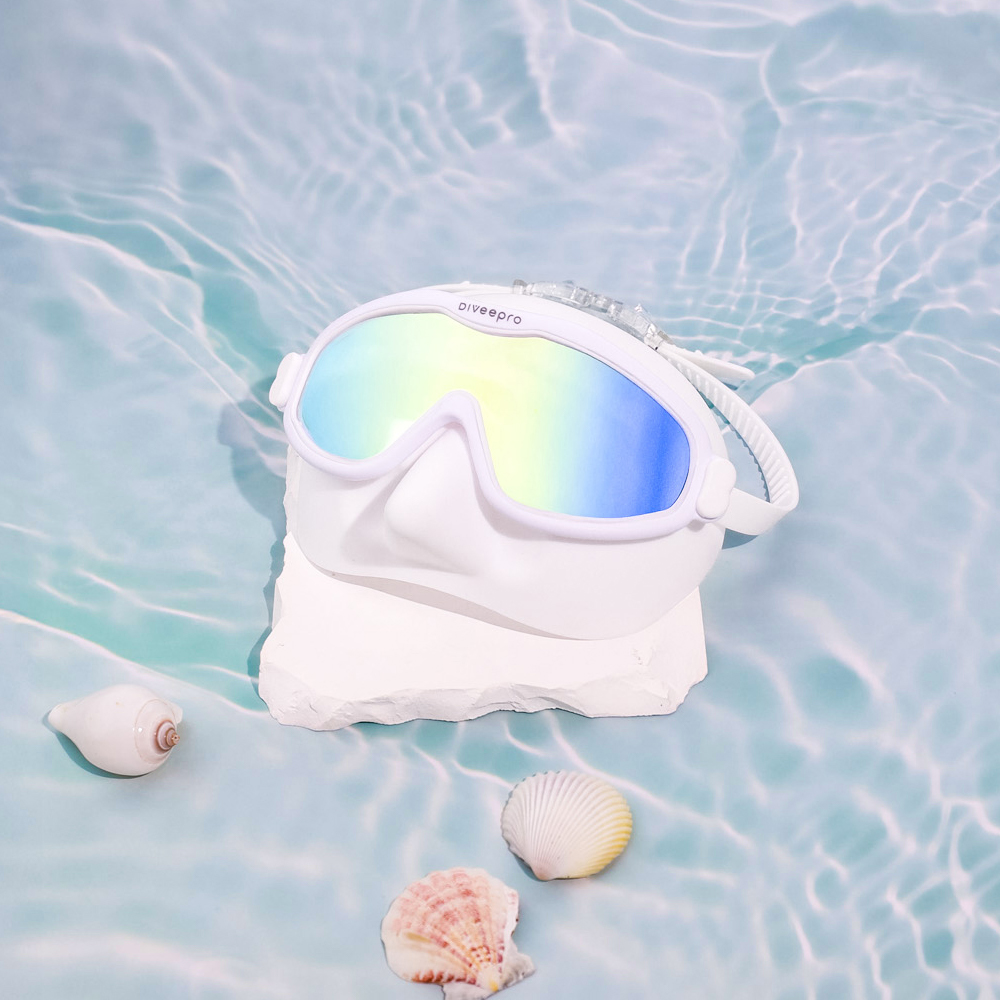 다이비프로 하프커버 수경 스노쿨링 물안경