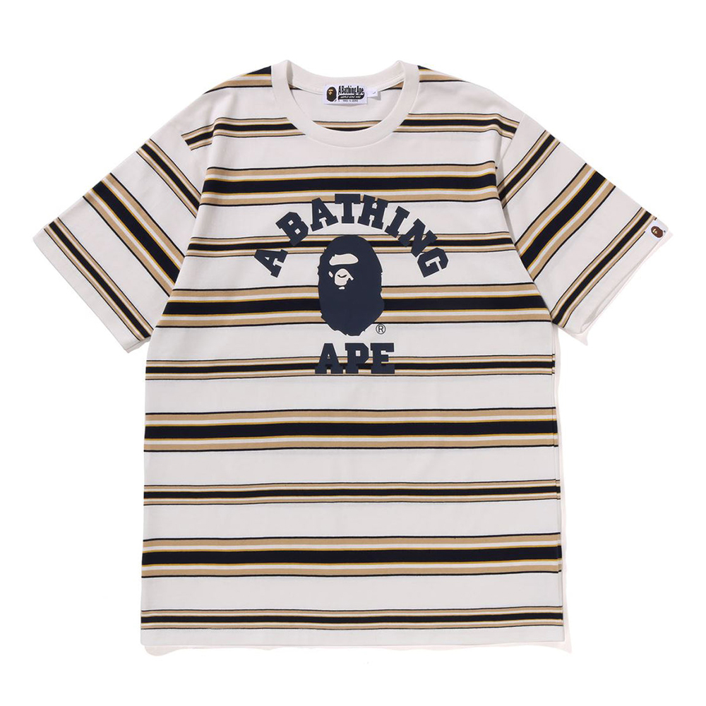 베이프 반팔티 COLLEGE STRIPE TEE 1L30-109-006 - 상세 이미지 3