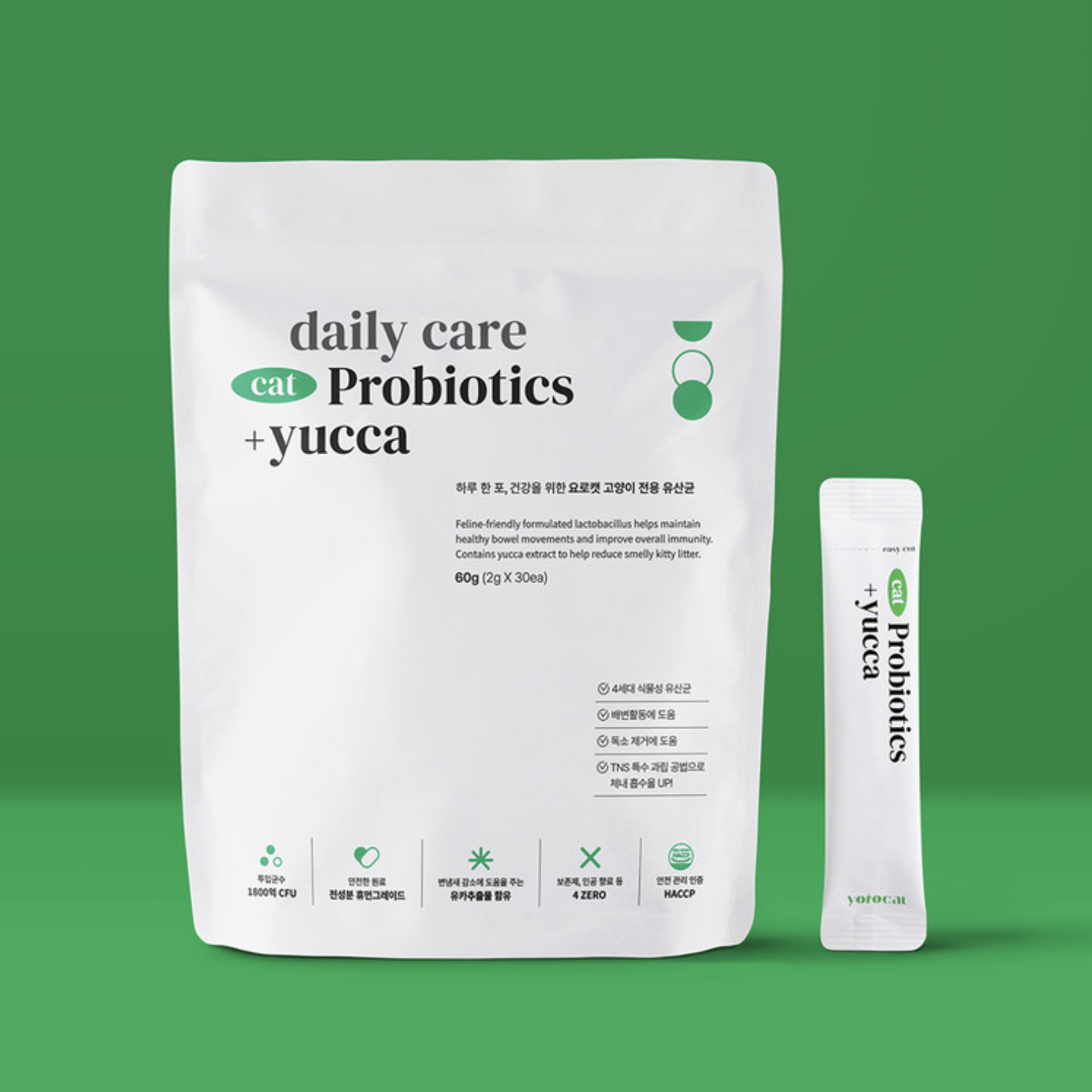 요로캣 고양이유산균 프로바이오틱스 30개입 고양이영양제 변비 설사 면역력