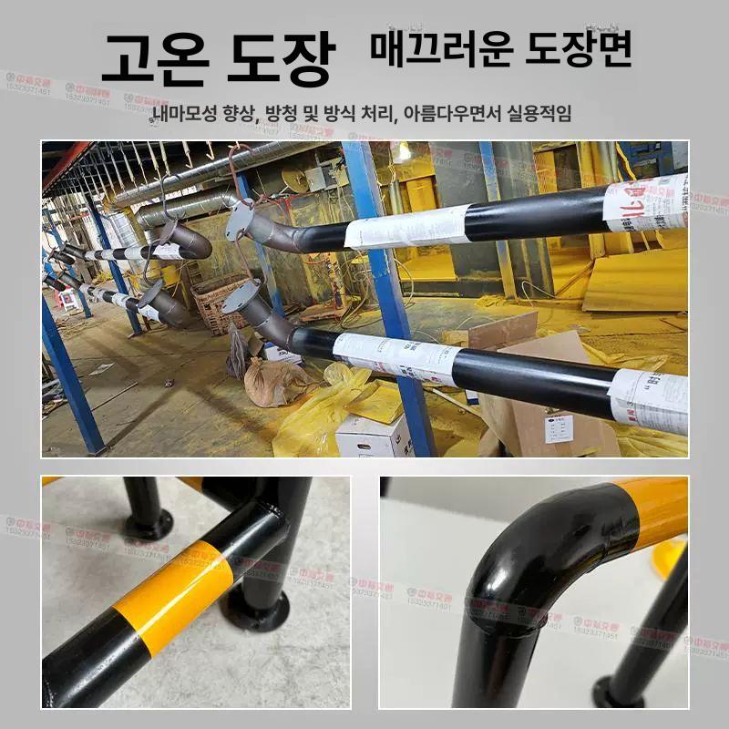 기둥 보호 볼라드 앙카식 사각 소화전 충돌방지 펜스 C형 단층 500x500x600x1.5 - 상세 이미지 4