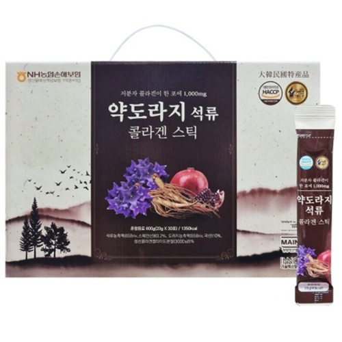 더존건강 약도라지 석류 콜라겐 젤리 구미 스틱 20g 30포 1박스 저분자콜라겐 효능 효과 - 상세 이미지 2