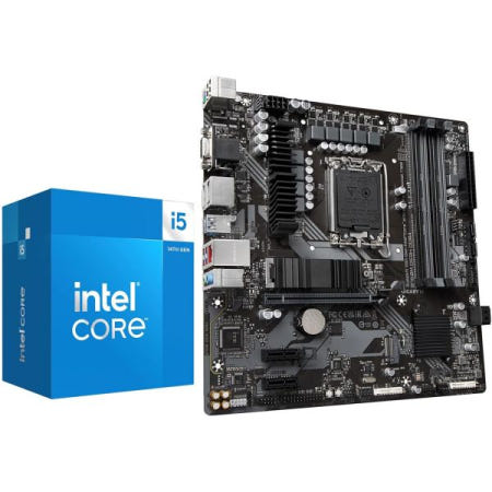 Micro Center [해외]마이크로 센터 CPU 마더바드 콤보 - 인텔 코어 i5-14400 10코어 데스크톱 프로세서(통합 UHD 그래픽 730 및 기가바이트 B760M DS3H DDR4 마더보드