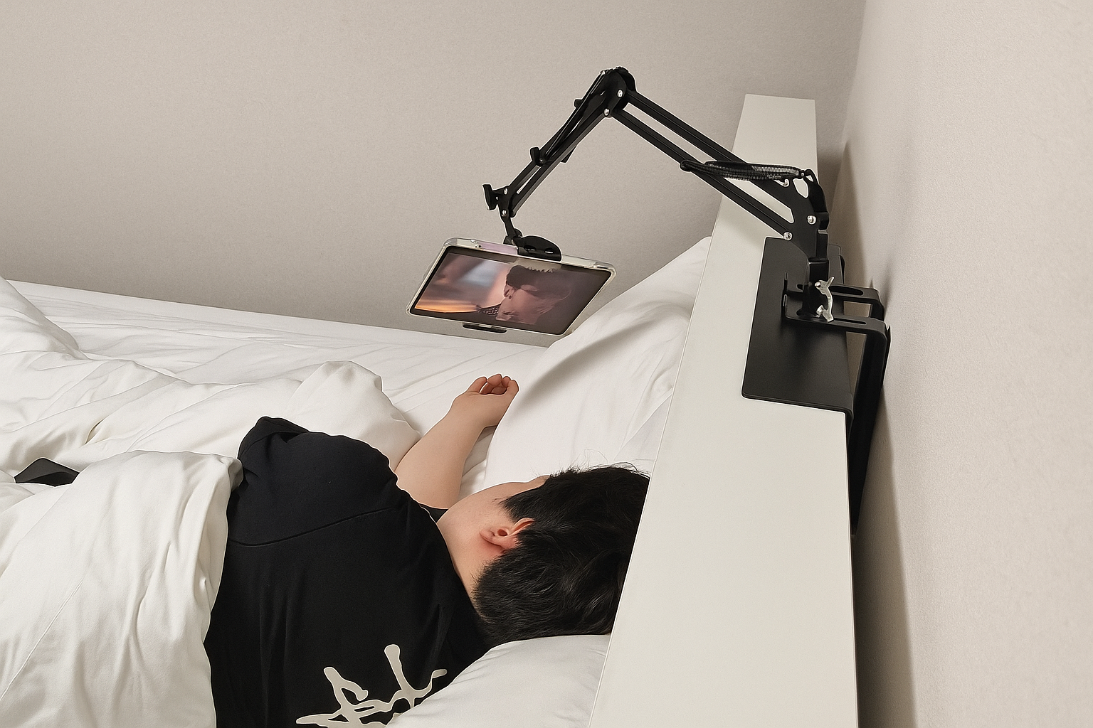 모두의거치 침대핸드폰거치대 누워서 태블릿 자바라 아이패드 이미지 4