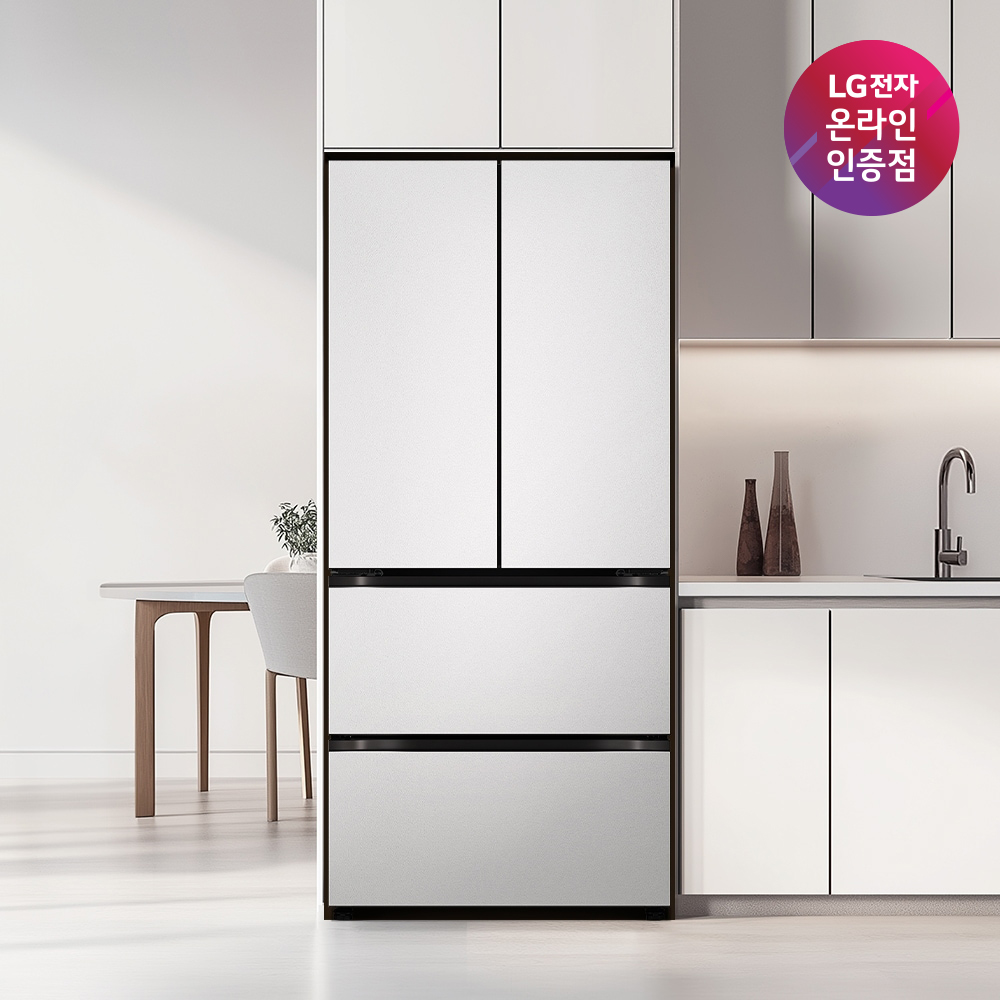 LG 디오스 오브제컬렉션 김치톡톡 Fit & Max Z484SVV123S (스톤/실버+실버) 빌트인