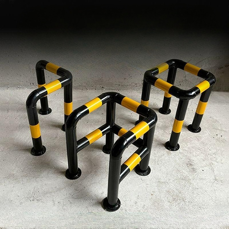 기둥 보호 볼라드 앙카식 사각 소화전 충돌방지 펜스 C형 단층 500x500x600x1.5 - 상품 이미지