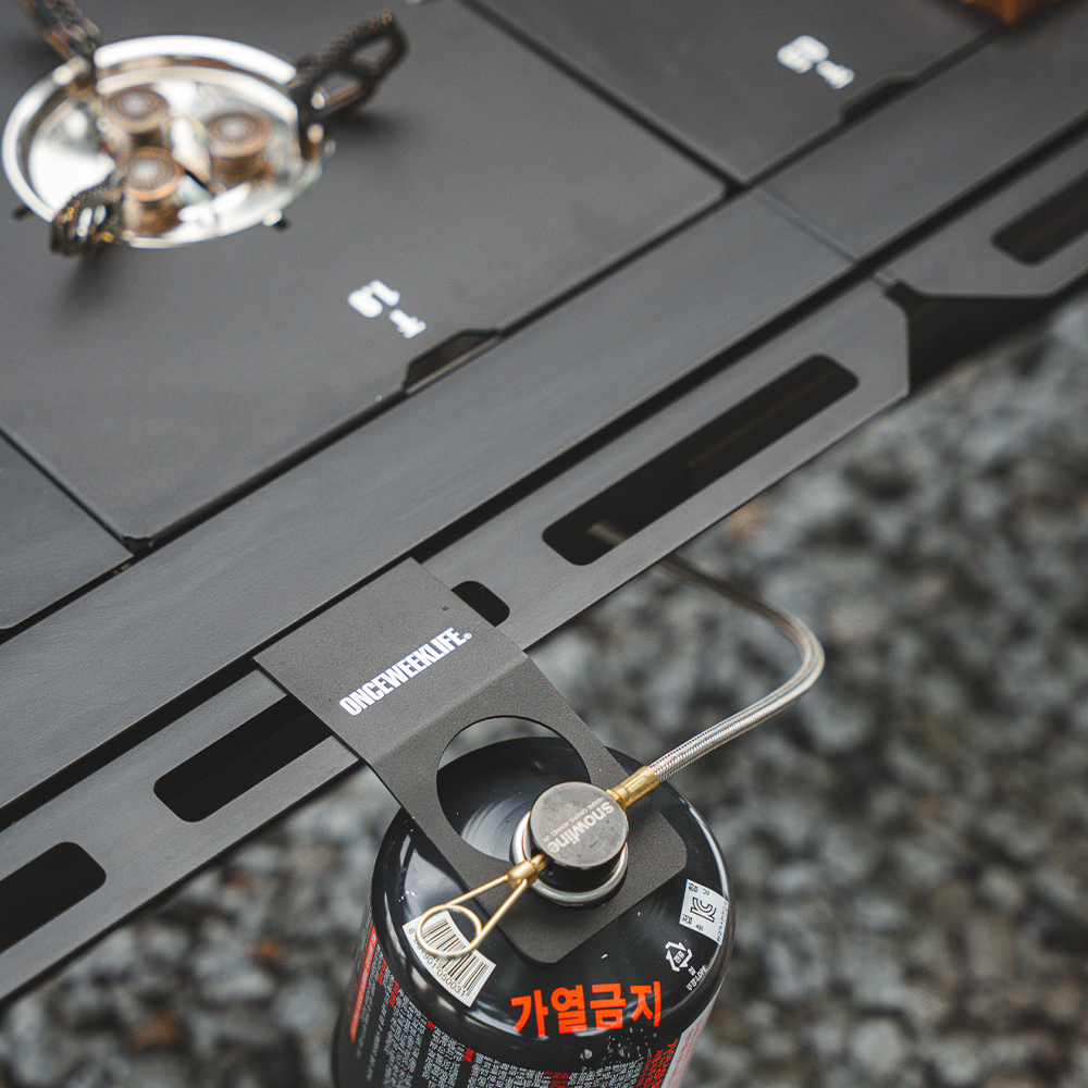 원스위크라이프 캠핑 IGT 접이식 테이블 L, 블랙