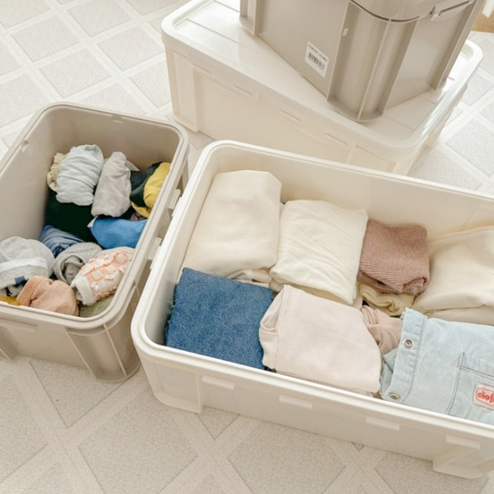 밀폐 옷정리함 정리수납 26L 옷장정리 보관함 리빙박스
