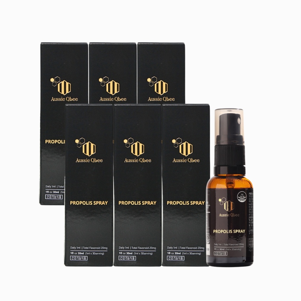 플라보노이드 23mg 고함량 오지퀸비 프로폴리스 스프레이 MGO600+ 30ml, 6개 - 상품 이미지
