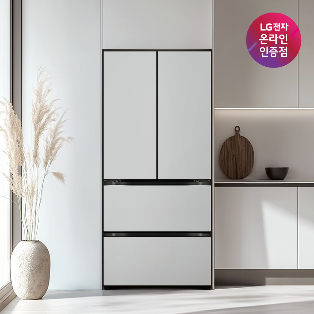 LG 디오스 오브제컬렉션 김치톡톡 Fit & Max Z484MRR123S (메탈/크림그레이+크림그레이) 빌트인