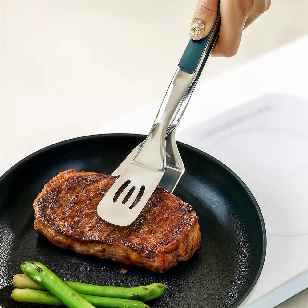 이중양면 더블뒤집개 집게 스파츌라 뒤지개 스테이크 뒤지기 생선 뒤지게 햄버거 패티 터너