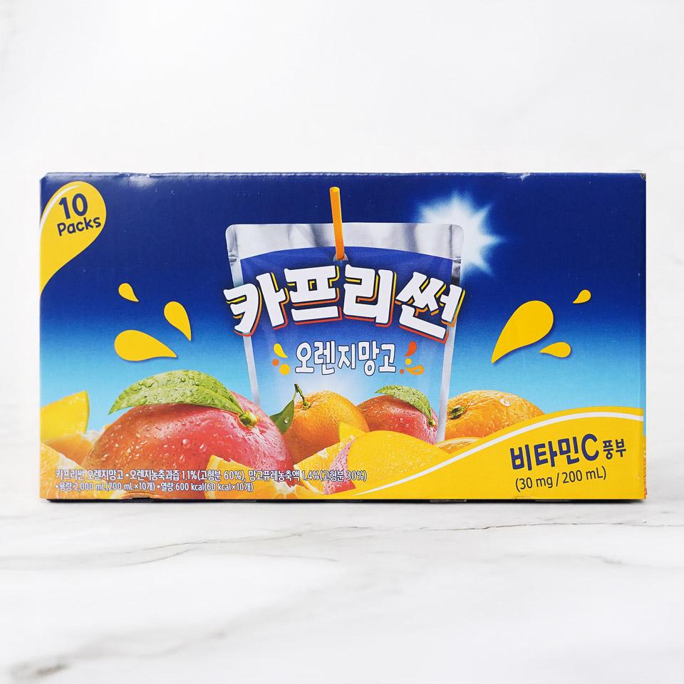 메가마트 농심 카프리썬 오렌지 망고 주스 200mlx10개 - 메인 이미지