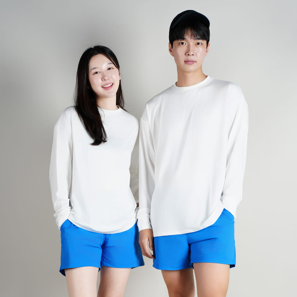 1+1 브리지스트 스윔팬츠 남자수영복바지 여성보드숏 래쉬가드반바지 - 상세 이미지 5