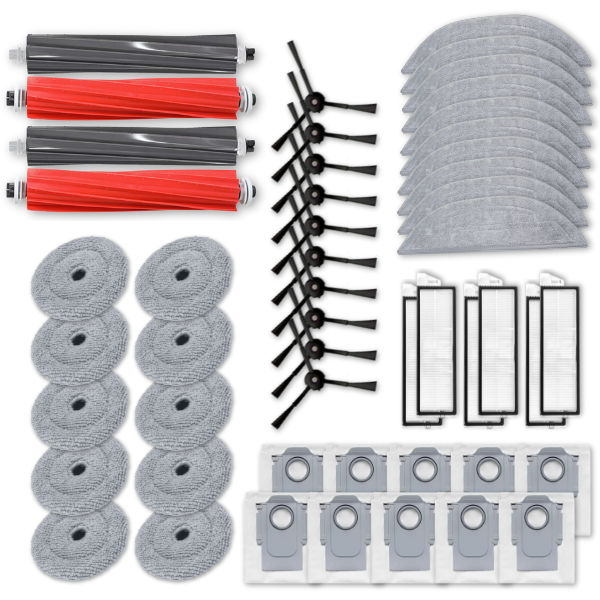 [호환] 로보락 S8 Max Ultra 소모품 물걸레 더스트백 필터 브러쉬 12개월 구성품