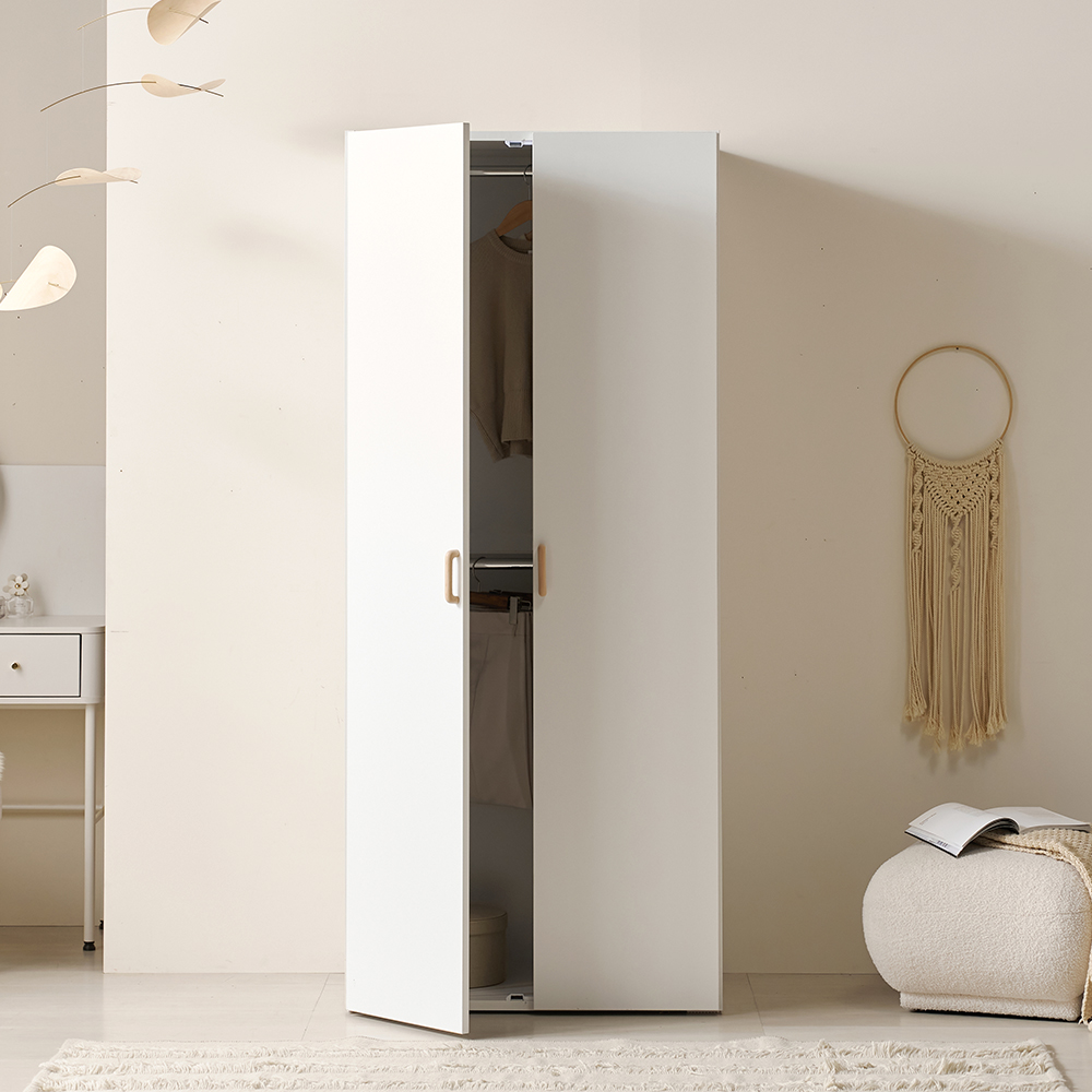 루이스 LPM 옷장 원룸 안방 싱글 기본 800 화이트