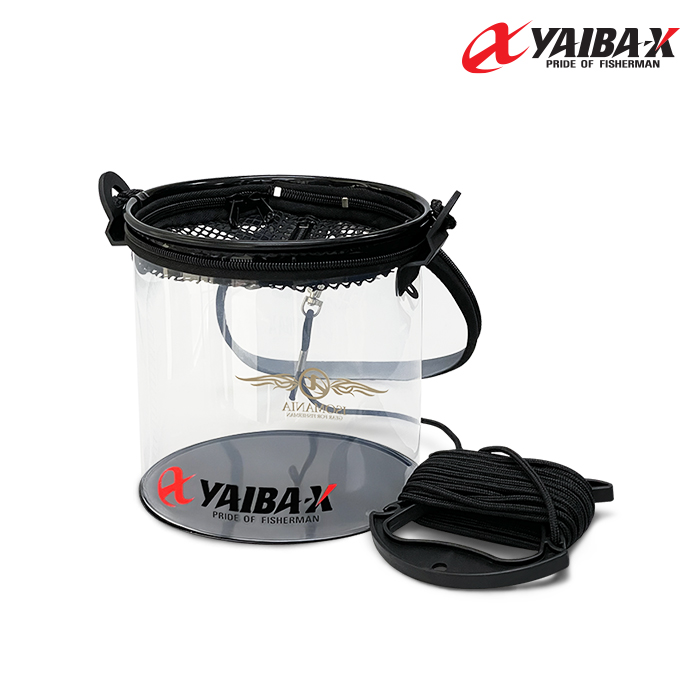 야이바엑스 플러스 원형 투명 두레박 15cm 18cm 21cm 문어 쭈꾸미 갑오징어 살림통 - 상세 이미지 5