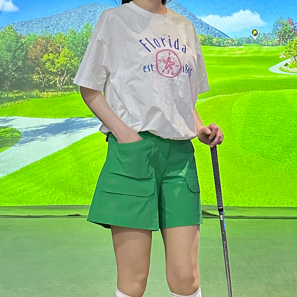 여성골프반바지 골프연습복 빅사이즈골프웨어 카고