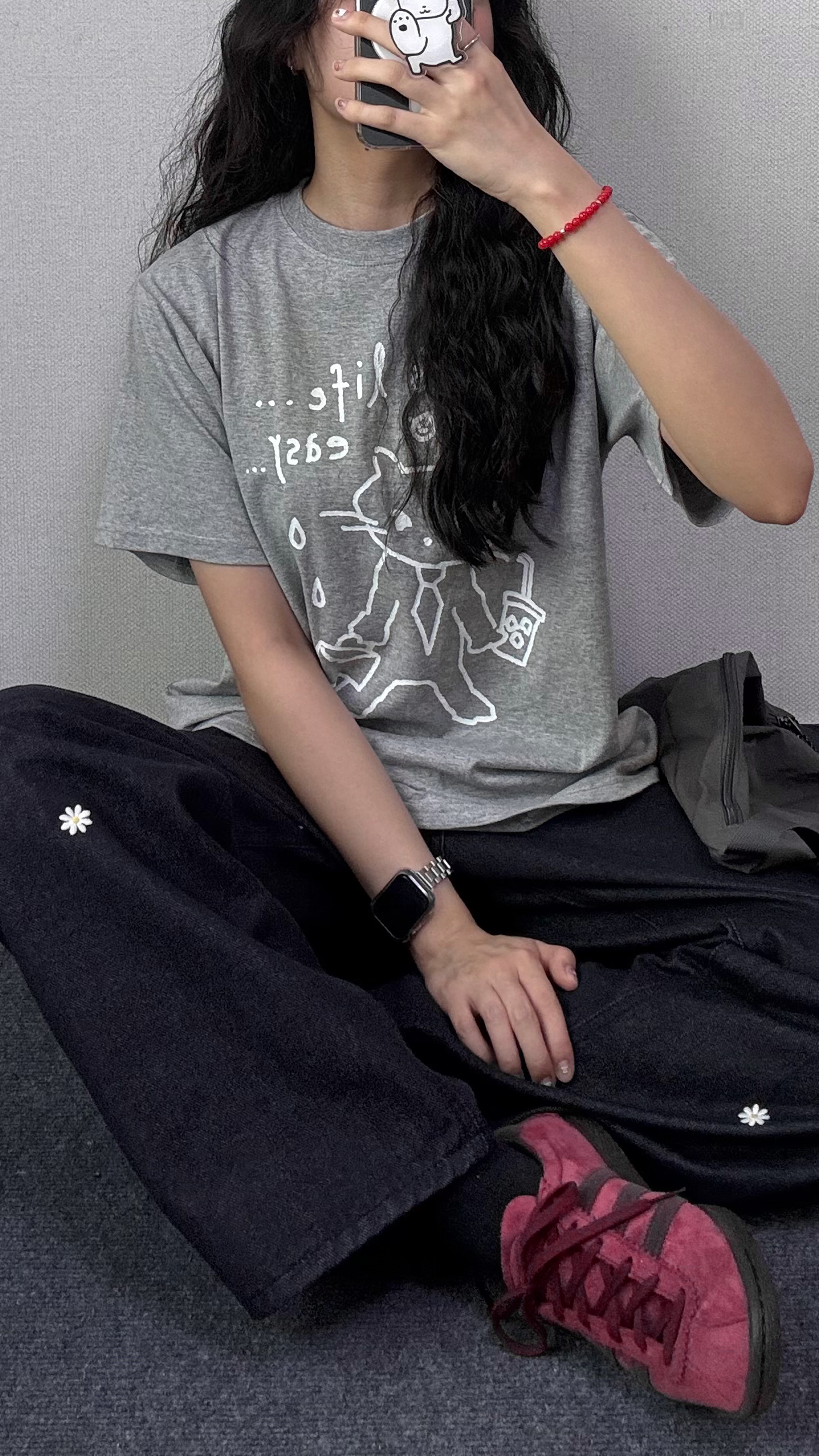 타이켓 프린팅 반팔 티셔츠 [3Color] - 상세 이미지 4