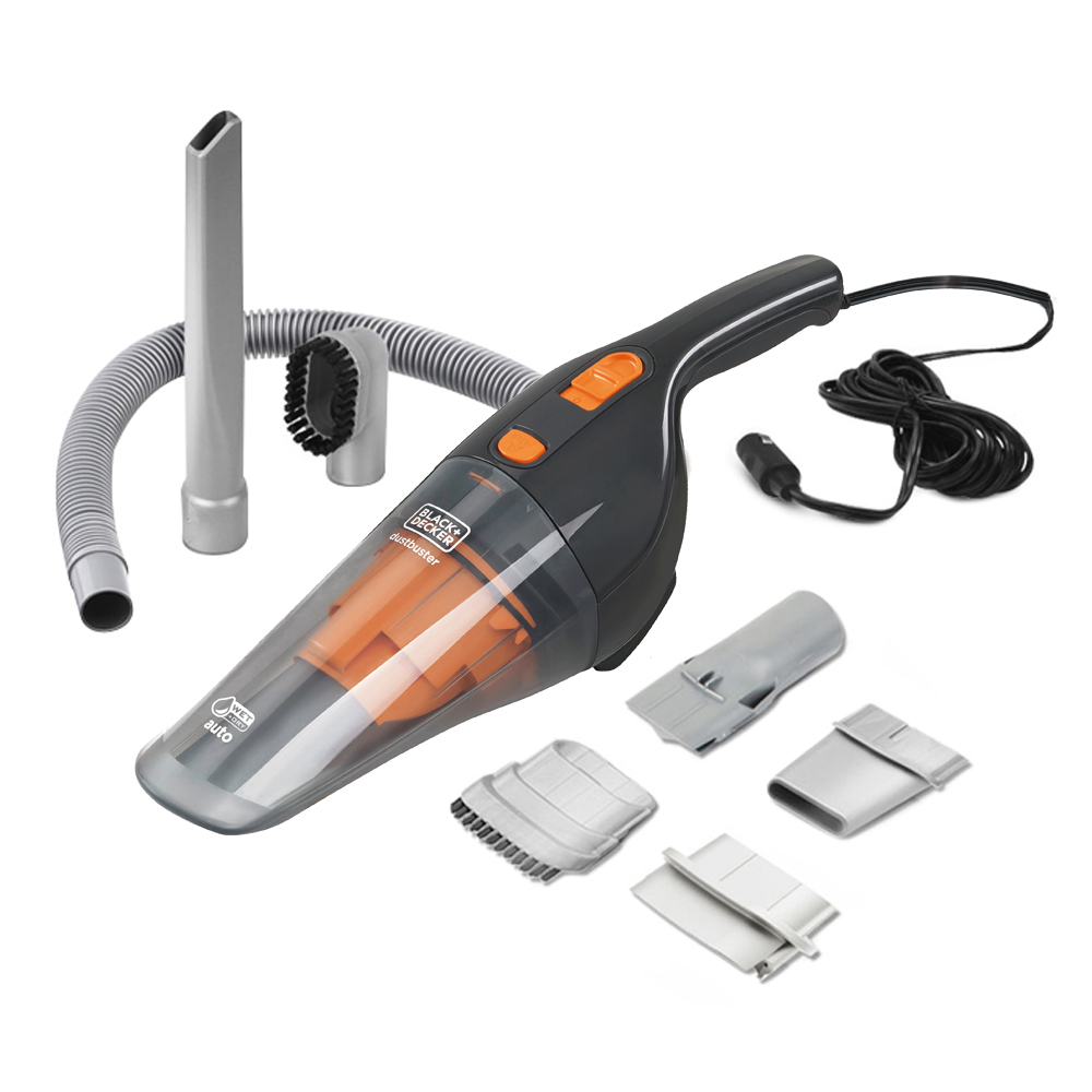 블랙앤데커 초강력 건습식 액체청소 자동차 차량용 소형 미니 청소기 WD1210AV