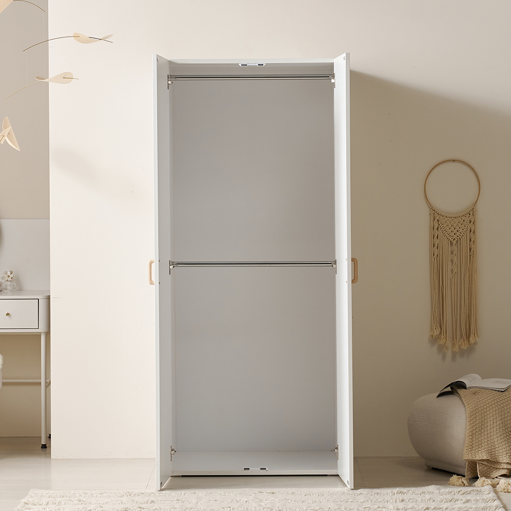 루이스 LPM 옷장 원룸 안방 싱글 기본 800 화이트