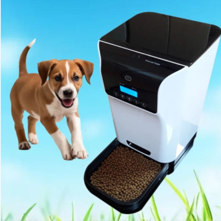 대용량 자동 사료기 강아지 밥 주는 기계 반려견 자동 급식기