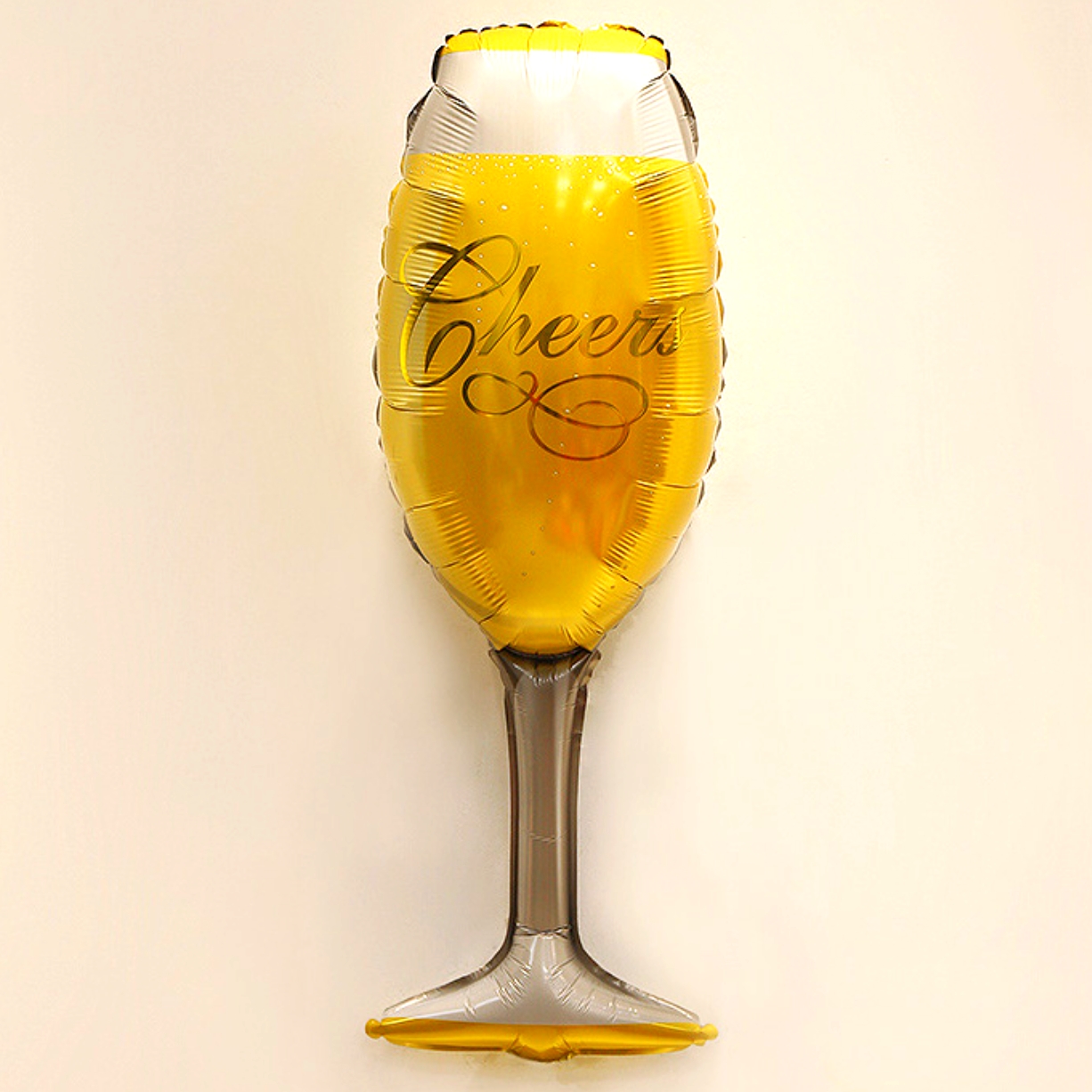 골드샴페인잔 와인잔모양은박풍선 파티장식대형헬륨풍선 84cm