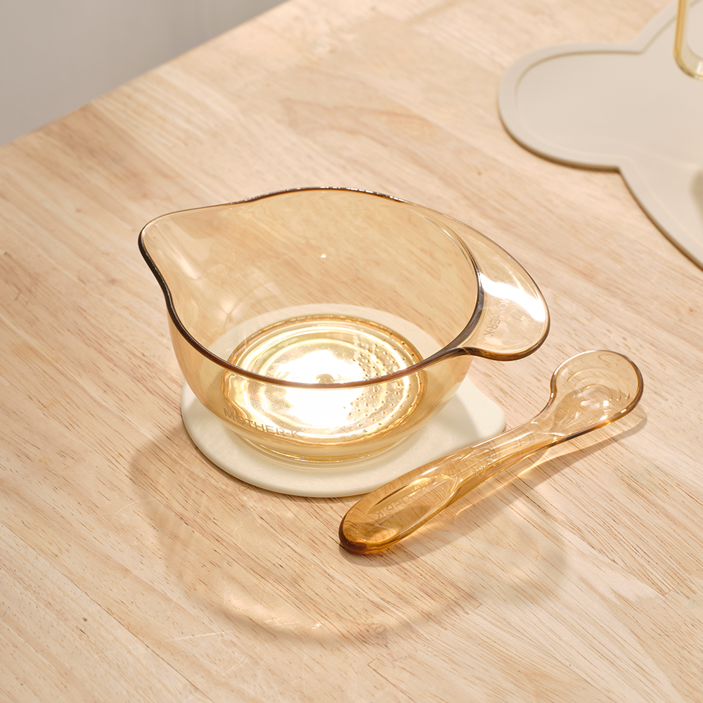 마더케이 PPSU 이유식 흡착볼 스푼세트 자기주도 초기이유식