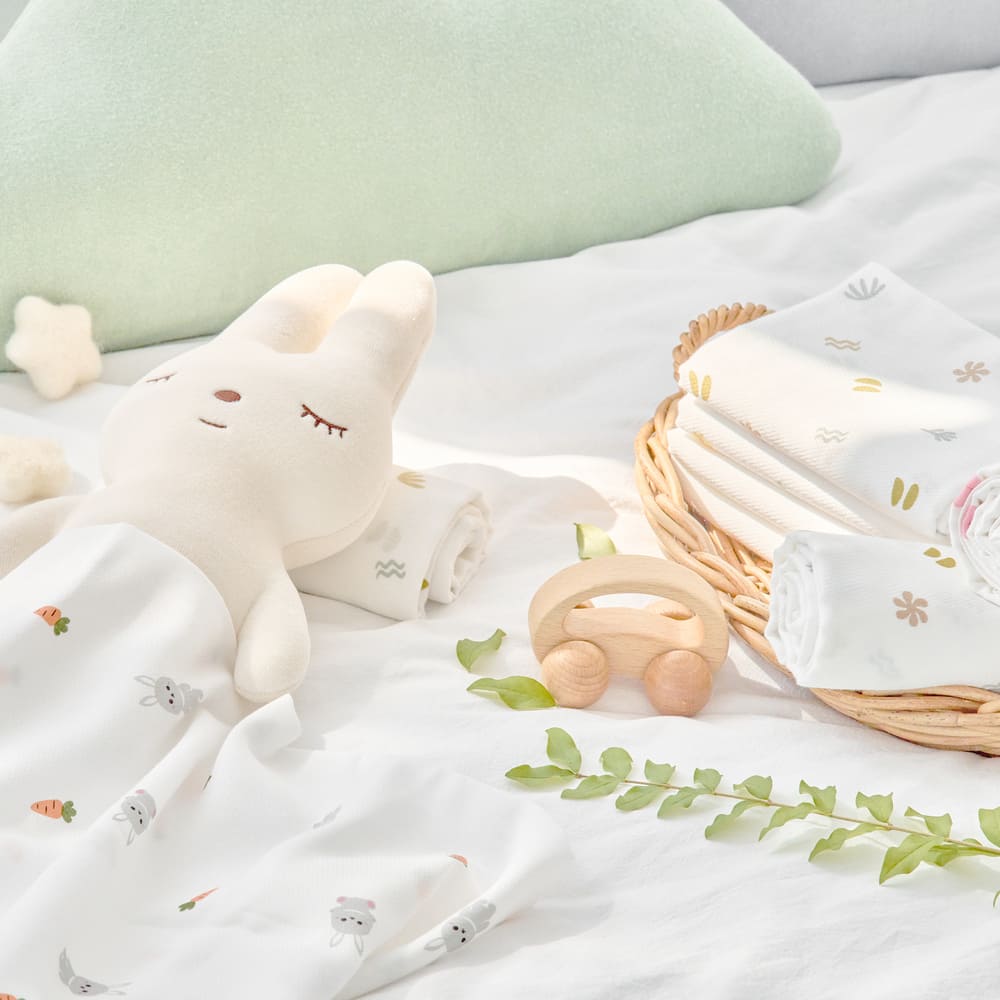 아가짱 밤부 아기 천기저귀 에어 당근토끼 5매