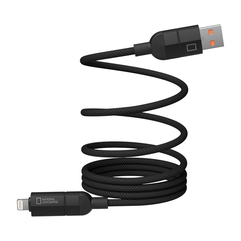 내셔널지오그래픽 마그네틱 USB 4 in 1 케이블 1.2M(블랙) - 상세 이미지 3
